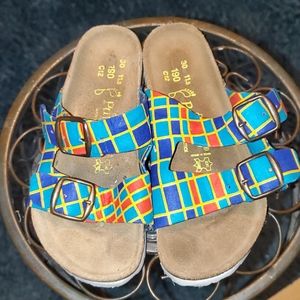 Girls Afro print Sandals